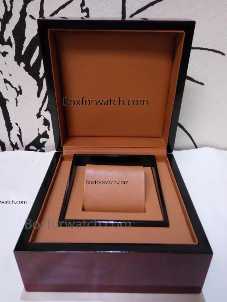 Replacement OEM Polished Brown Wooden Watch box - For Sale